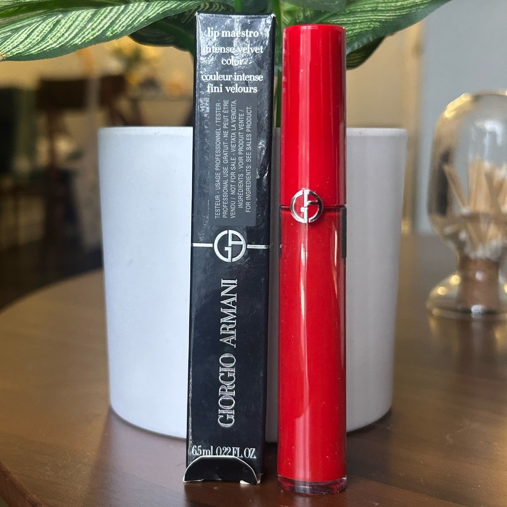 Giorgio Armani lip maestro intense velvet color #400 color NWT